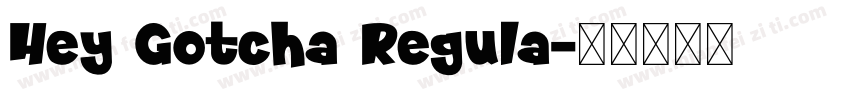 Hey Gotcha Regula字体转换
